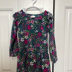 Jumping Beans Floral Kids Dress - Blue and Pink